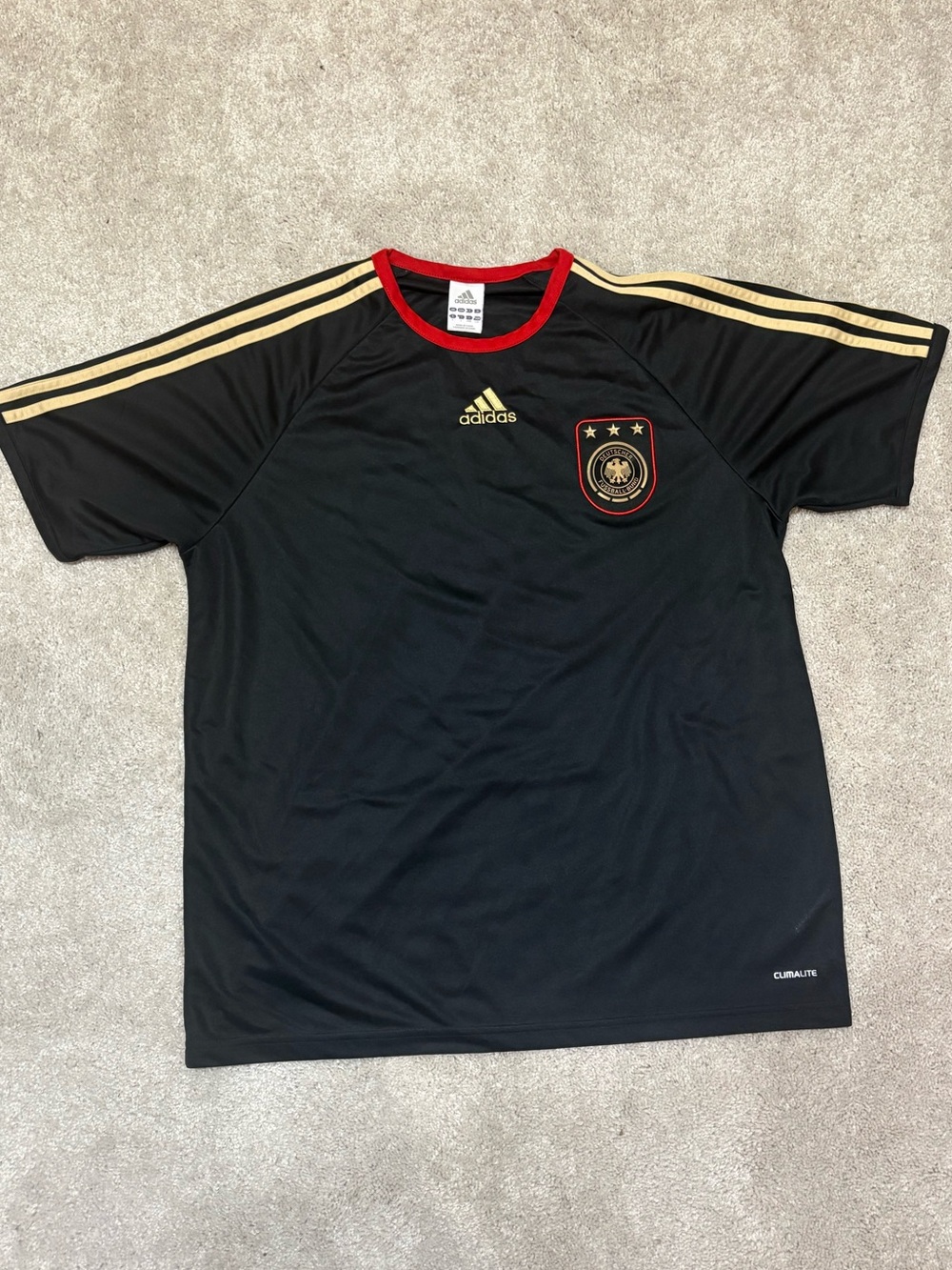 Adidas Climate 2010 Germany Away National Team Deutscher Soccer Jersey Large
